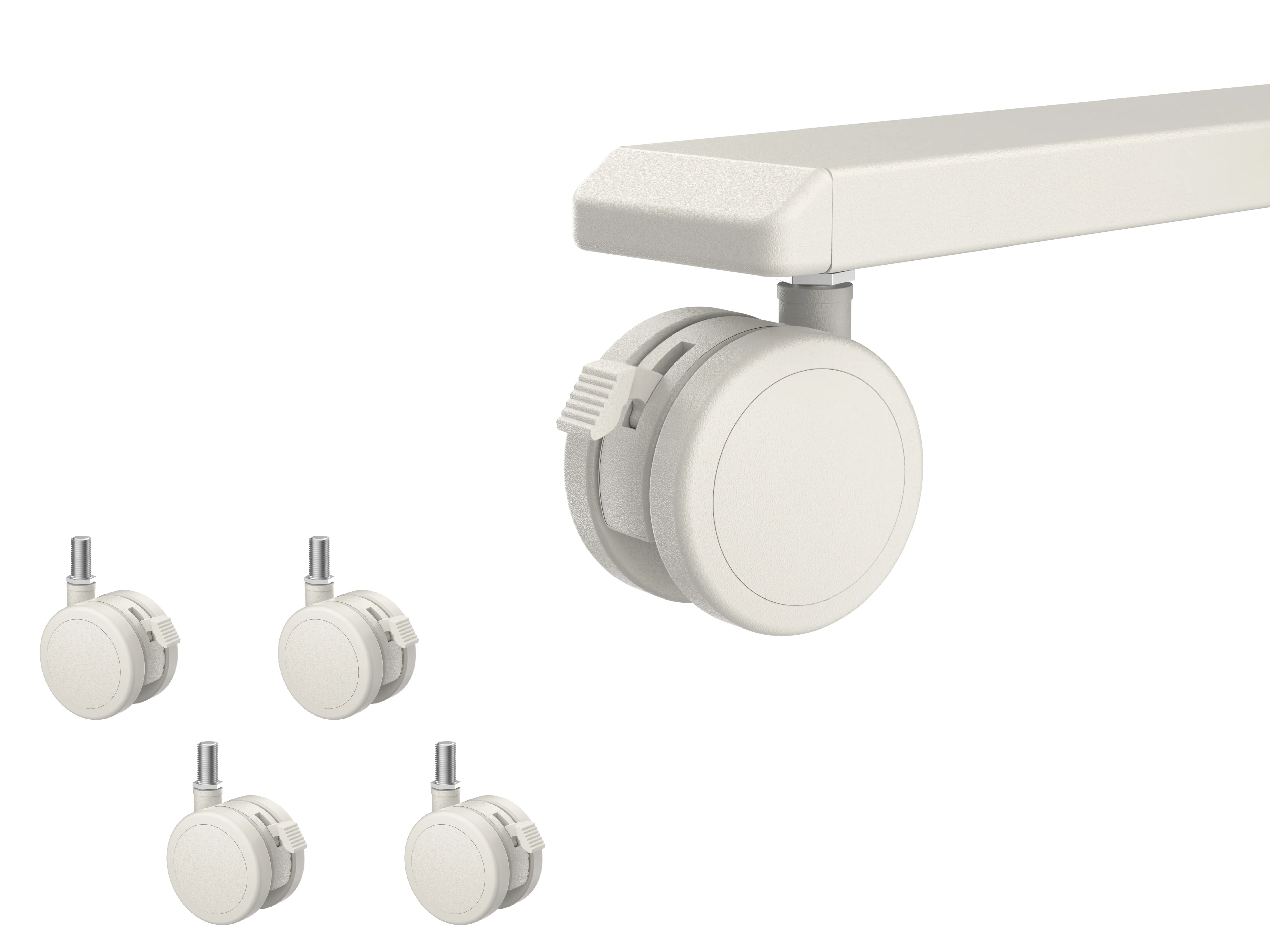 Color-matched Lockable Casters for AnyDesk Fold (Replacement) - Image 10