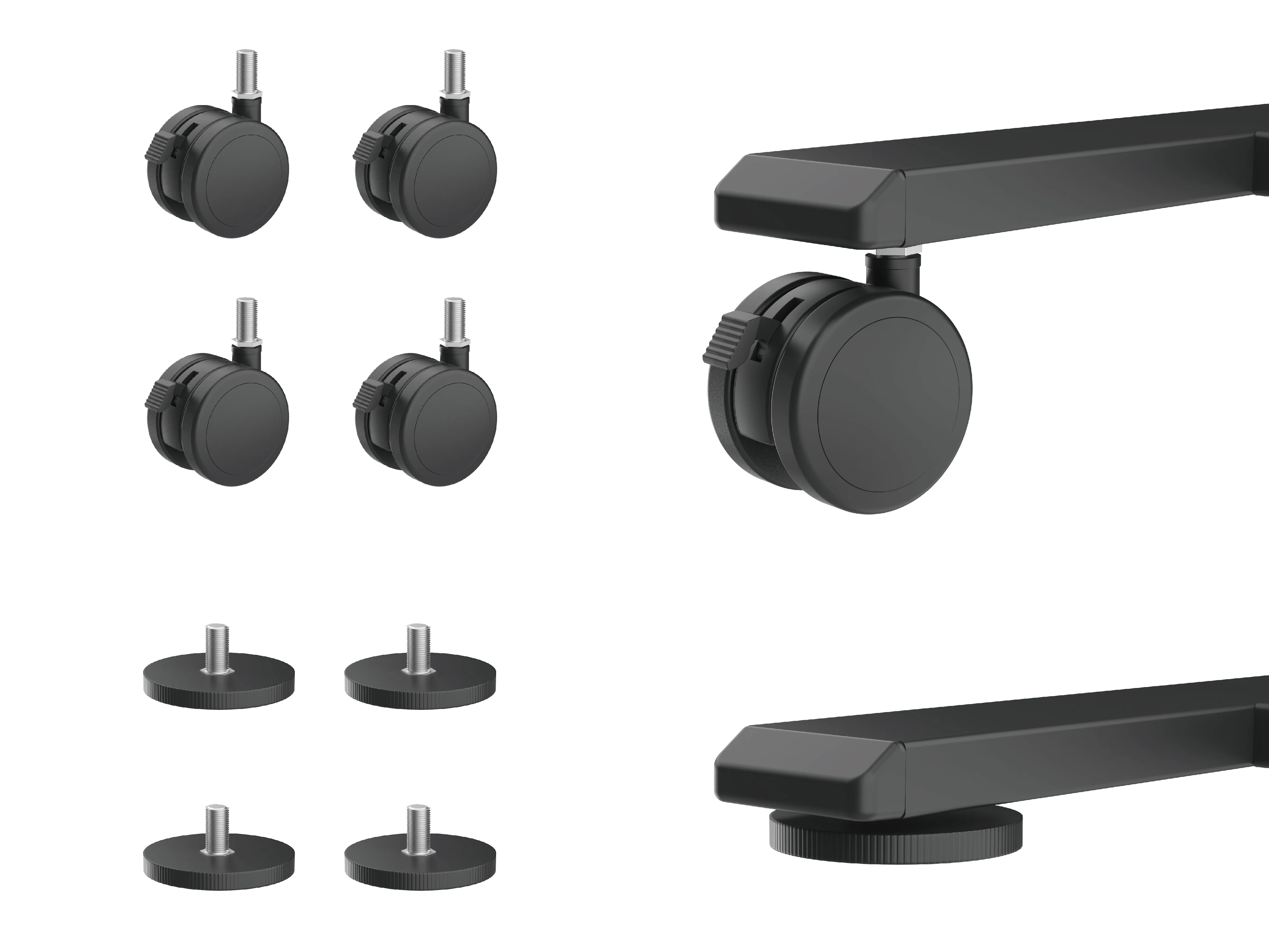 Color-matched Lockable Casters for AnyDesk Fold (Replacement) - Image 15