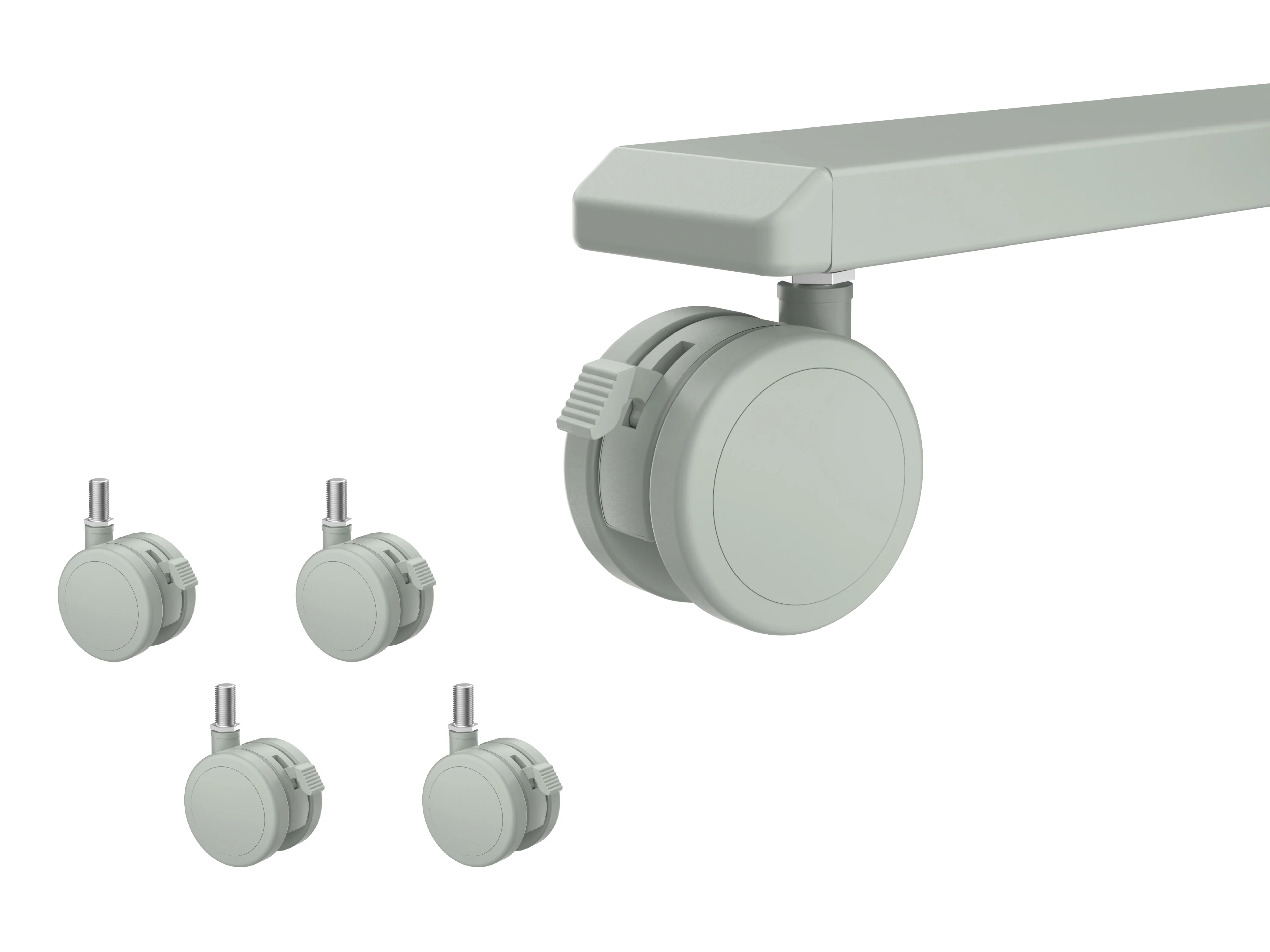 Color-matched Lockable Casters for AnyDesk Fold (Replacement) - Image 7